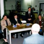 Xerox award presentation at Web Seal, 1994, with remarks from John Hurley (standing) and Don Hurley (seated at right) O-Rings and Back-up Rings