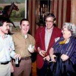 John (l.) and Don Hurley with two Parker employees at a sealing distributors conference in Kentucky, circa 1990 parker distributor - parker seals and o-rings